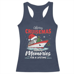 Christmas Cruise Racerback Tank Top Merry Cruisemas Making Memories For A Life Time TS14 Navy Print Your Wear