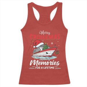 Christmas Cruise Racerback Tank Top Merry Cruisemas Making Memories For A Life Time TS14 Red Print Your Wear