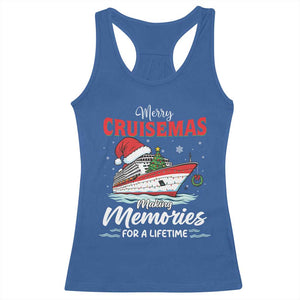 Christmas Cruise Racerback Tank Top Merry Cruisemas Making Memories For A Life Time TS14 Royal Blue Print Your Wear