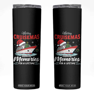 Christmas Cruise Skinny Tumbler Merry Cruisemas Making Memories For A Life Time TS14 Black Print Your Wear