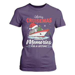 Christmas Cruise T Shirt For Women Merry Cruisemas Making Memories For A Life Time TS14 Purple Print Your Wear