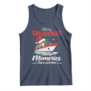 Christmas Cruise Tank Top Merry Cruisemas Making Memories For A Life Time TS14 Navy Print Your Wear