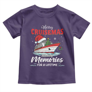 Christmas Cruise Toddler T Shirt Merry Cruisemas Making Memories For A Life Time TS14 Purple Print Your Wear