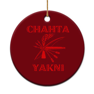 Choctaw Nation Chahta Yakni Native American Ceramic Ornament