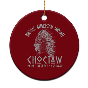 Choctaw Native American Indian Pride Indigenous Tribe Ceramic Ornament