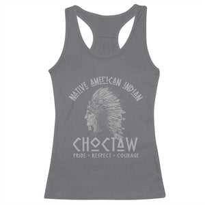 Choctaw Native American Indian Pride Indigenous Tribe Racerback Tank Top