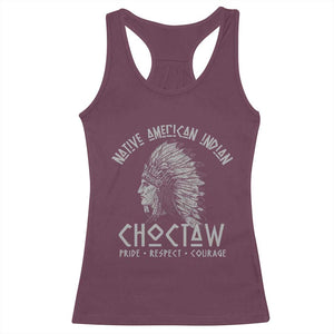 Choctaw Native American Indian Pride Indigenous Tribe Racerback Tank Top