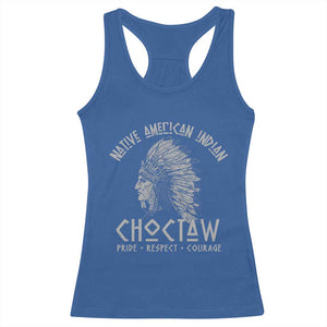 Choctaw Native American Indian Pride Indigenous Tribe Racerback Tank Top