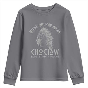Choctaw Native American Indian Pride Indigenous Tribe Youth Sweatshirt