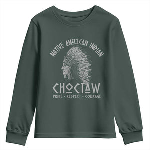 Choctaw Native American Indian Pride Indigenous Tribe Youth Sweatshirt