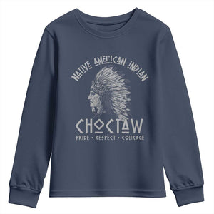 Choctaw Native American Indian Pride Indigenous Tribe Youth Sweatshirt