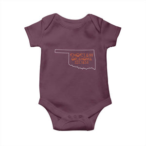 Choctaw Oklahoma OK Map Established 1834 Baby Onesie