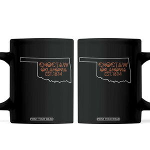 Choctaw Oklahoma OK Map Established 1834 Coffee Mug