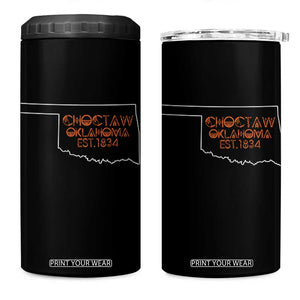 Choctaw Oklahoma OK Map Established 1834 4 in 1 Can Cooler Tumbler