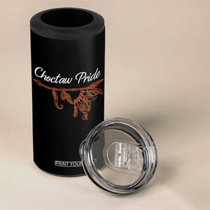 Choctaw Oklahoma OK Pride Native American 4 in 1 Can Cooler Tumbler