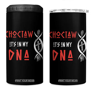 Choctaw Native American DNA Roots Indian Pride 4 in 1 Can Cooler Tumbler