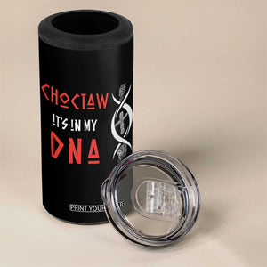 Choctaw Native American DNA Roots Indian Pride 4 in 1 Can Cooler Tumbler