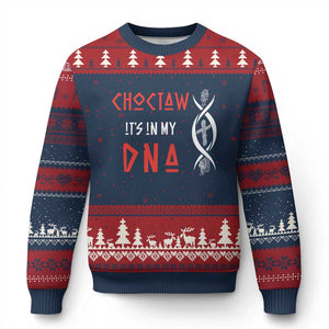 Choctaw Native American DNA Roots Indian Pride Ugly Christmas Sweater