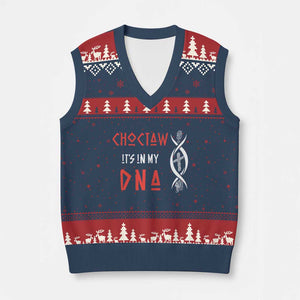 Choctaw Native American DNA Roots Indian Pride V-Neck Knit Sweater Vest