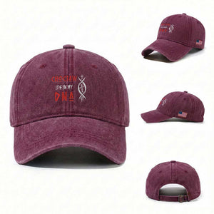 Choctaw Native American DNA Roots Indian Pride Washed Cotton Baseball Cap