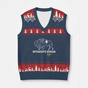Lakota Tribe Teton Sioux Nation Native American Pride V-Neck Knit Sweater Vest