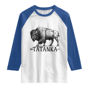 Tatanka Lakota Buffalo Bison Native American West Wildlife Raglan Shirt
