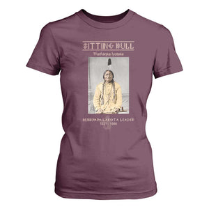 Sitting Bull Lakota Sioux Chief American Indian History T Shirt For Women