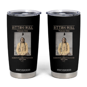 Sitting Bull Lakota Sioux Chief American Indian History Tumbler Cup