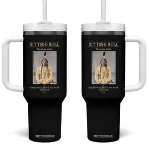 Sitting Bull Lakota Sioux Chief American Indian History Tumbler With Handle