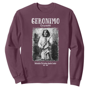 Geronimo Apache Leader American Indian History Sweatshirt