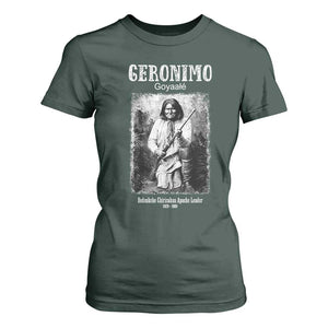 Geronimo Apache Leader American Indian History T Shirt For Women