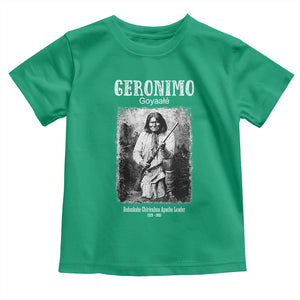 Geronimo Apache Leader American Indian History Toddler T Shirt