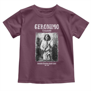 Geronimo Apache Leader American Indian History Toddler T Shirt