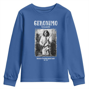 Geronimo Apache Leader American Indian History Youth Sweatshirt