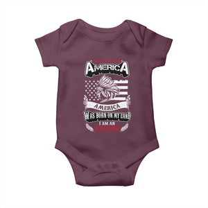 Apache Tribe Native American Indian Pride Baby Onesie I Was Not Born In America