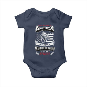 Apache Tribe Native American Indian Pride Baby Onesie I Was Not Born In America