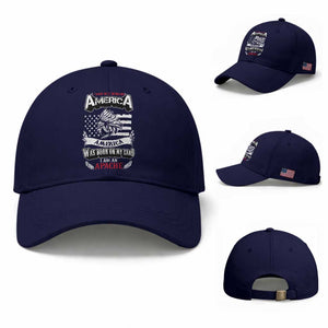 Apache Tribe Native American Indian Pride Baseball Cap I Was Not Born In America