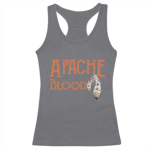 Apache Blood Roots for Proud Native American Peoples Racerback Tank Top