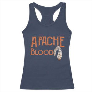 Apache Blood Roots for Proud Native American Peoples Racerback Tank Top