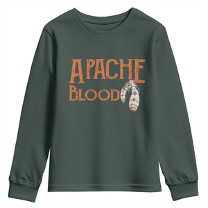 Apache Blood Roots for Proud Native American Peoples Youth Sweatshirt