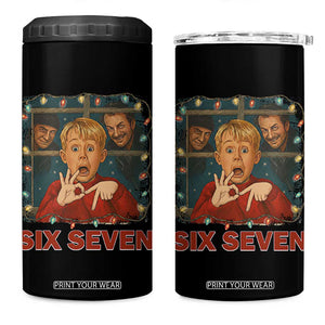 67 Six Seven Christmas Meme 4 in 1 Can Cooler Tumbler Funny Family Xmas Movie - Print Your Wear