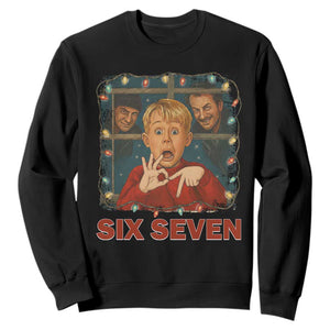 67 Six Seven Christmas Meme Sweatshirt Funny Family Xmas Movie TS14 Black Print Your Wear