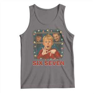 67 Six Seven Christmas Meme Tank Top Funny Family Xmas Movie TS14 Deep Heather Print Your Wear