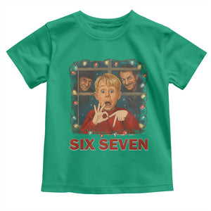 67 Six Seven Christmas Meme Toddler T Shirt Funny Family Xmas Movie TS14 Irish Green Print Your Wear