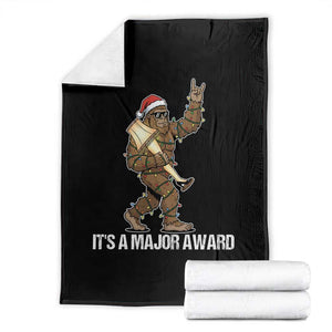 Leg Lamp Christmas Throw Blanket Funny Bigfoot Fra Gee Leh Xmas TS14 Black Print Your Wear