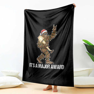 Leg Lamp Christmas Throw Blanket Funny Bigfoot Fra Gee Leh Xmas TS14 Print Your Wear