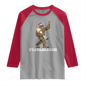 Leg Lamp Christmas Raglan Shirt Funny Bigfoot Fra Gee Leh Xmas TS14 Sport Gray Red Print Your Wear