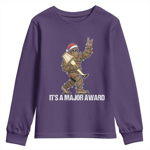 Leg Lamp Christmas Youth Sweatshirt Funny Bigfoot Fra Gee Leh Xmas TS14 Purple Print Your Wear