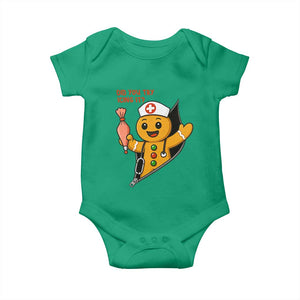 Funny ICU Nurse Christmas Baby Onesie Gingerbread Did You Try Icing It TS14 Irish Green Print Your Wear