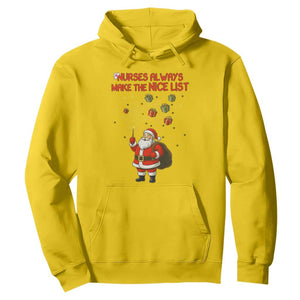 Funny Nurse Christmas Hoodie Nurses Always Make The Nice List TS14 Daisy Print Your Wear